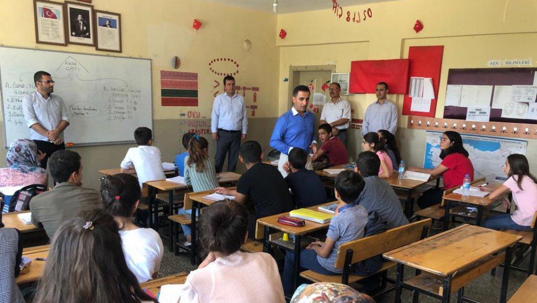 Kaymakam Bey Sayın Ufuk Özen Alibeyoğlu Ortaokul öğrencileri için düzenlenen LGS kamp programını ziyaret etti.