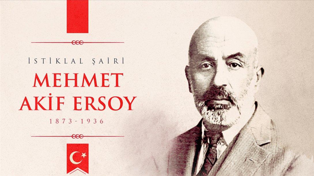 Milli Şairimiz Mehmet Akif Ersoy'un Ölümünün 84. Yıl Dönümü