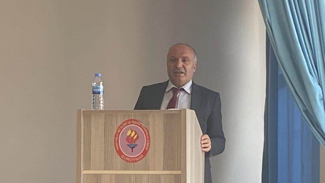 Bitlis İl Milli Eğitim Müdürümüz Sn Mehmet Emin KORKMAZ İlçemiz Güroymak'ta Tüm Ortaokul ve Lise Müdürlerimizle Bir Araya Geldi.